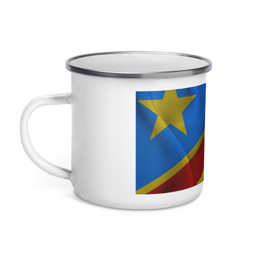 Mug émaillé drapeau RDC