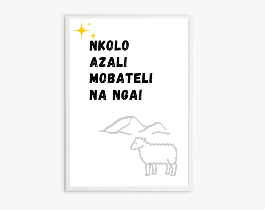 Poster Nkolo azali mobateli