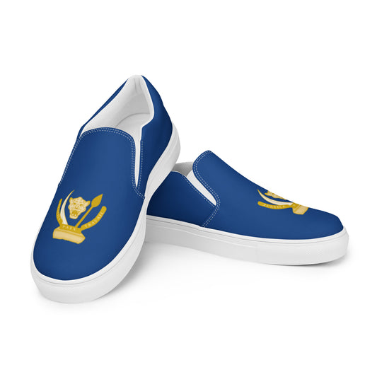 Chaussures avec les armoiries de la RDC - Bleu